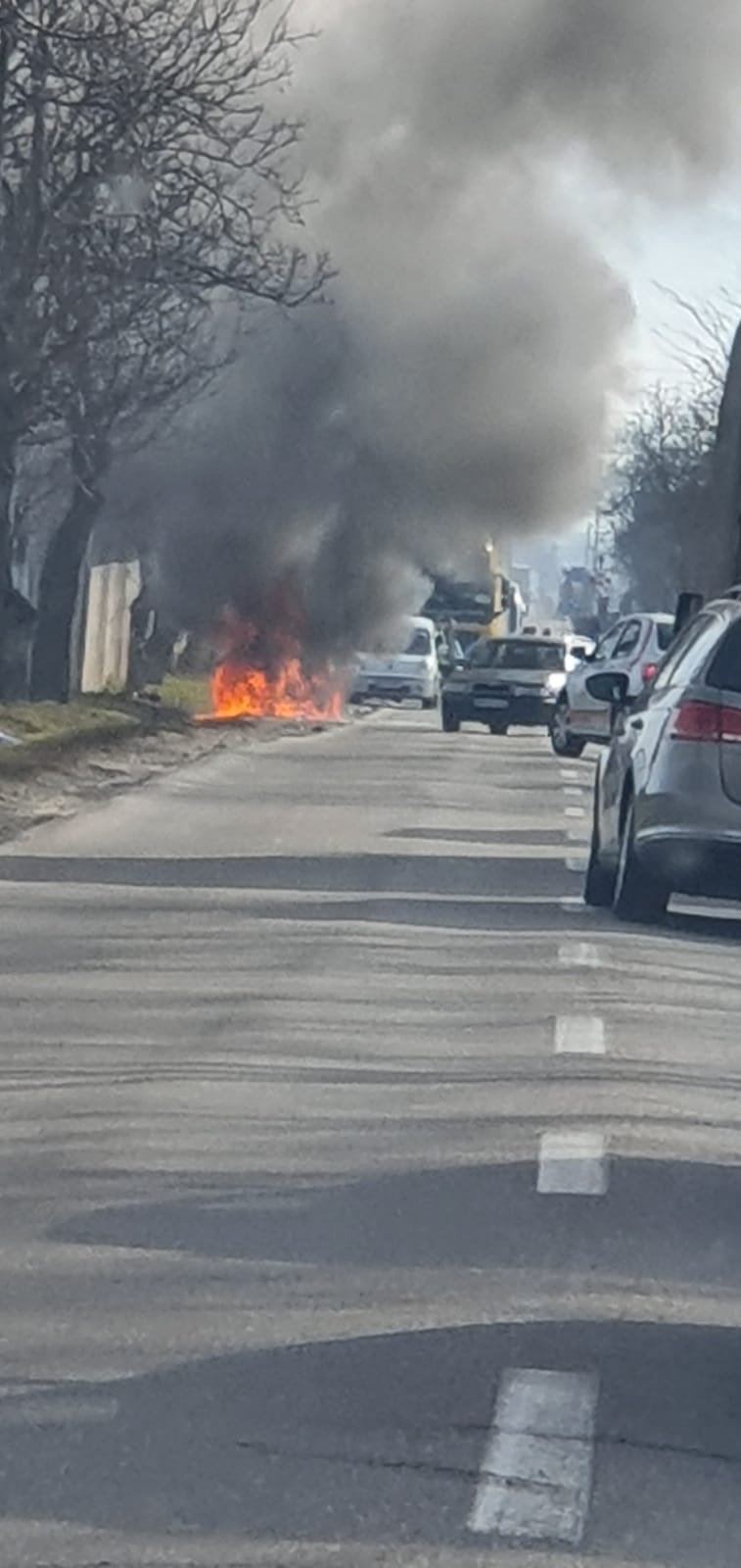 FOTO: Incendiu autoturism Sântandrei