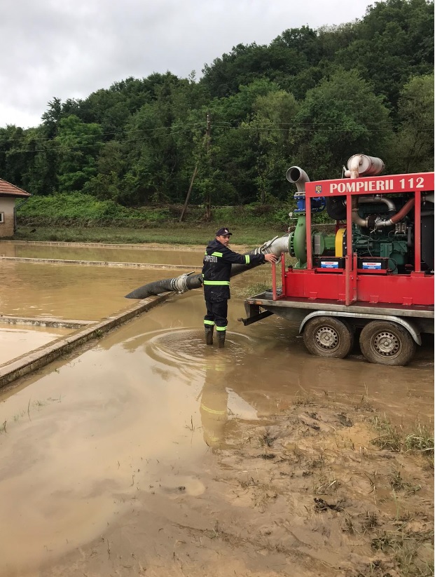 FOTO: Intervenții pompieri inundații Bihor 24.06.2020