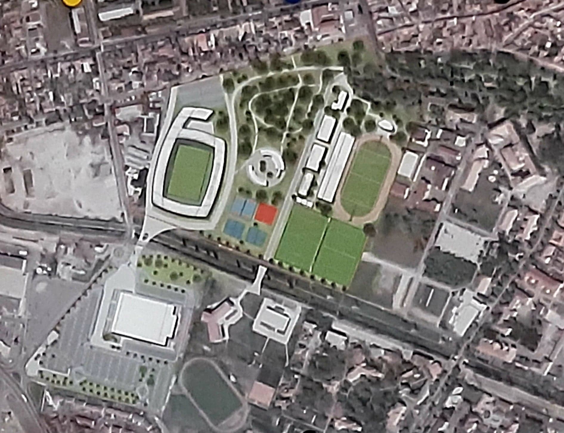 Stadionul cel nou va avea și un hotel. Stadionul Tineretului va căpăta o nouă față. Grădina Zoologică dispare și va fi transformată în parc sportiv. Stadionul și noua polivalentă vor comunica, peste Peța.