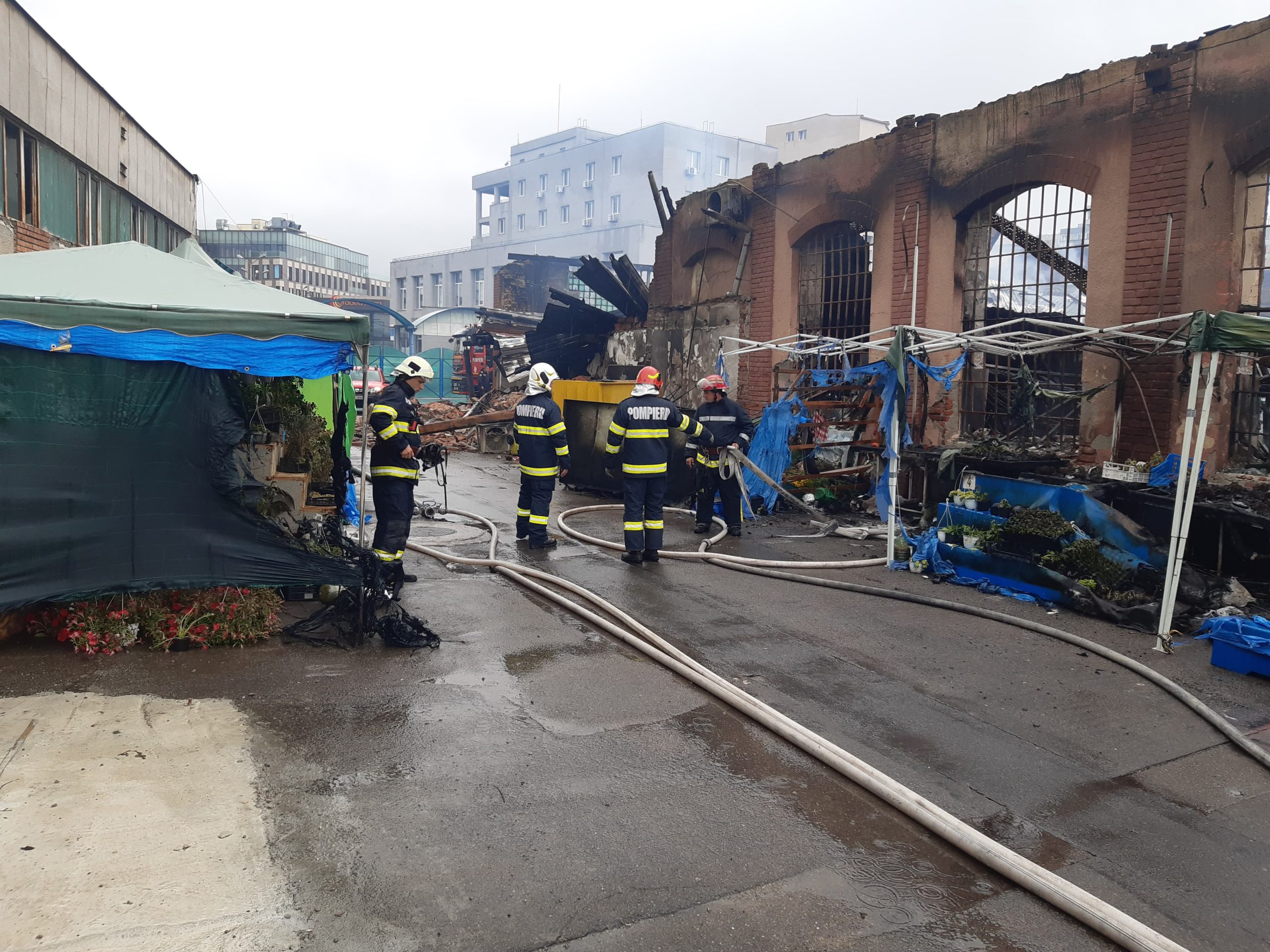 FOTO: Piata Mare (Cetate), după incendiu 18.07.2020