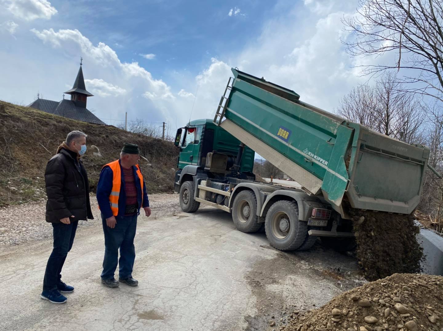 FOTO: Lucrări DJ 764 Aștileu-Beiuș 13.04.2021