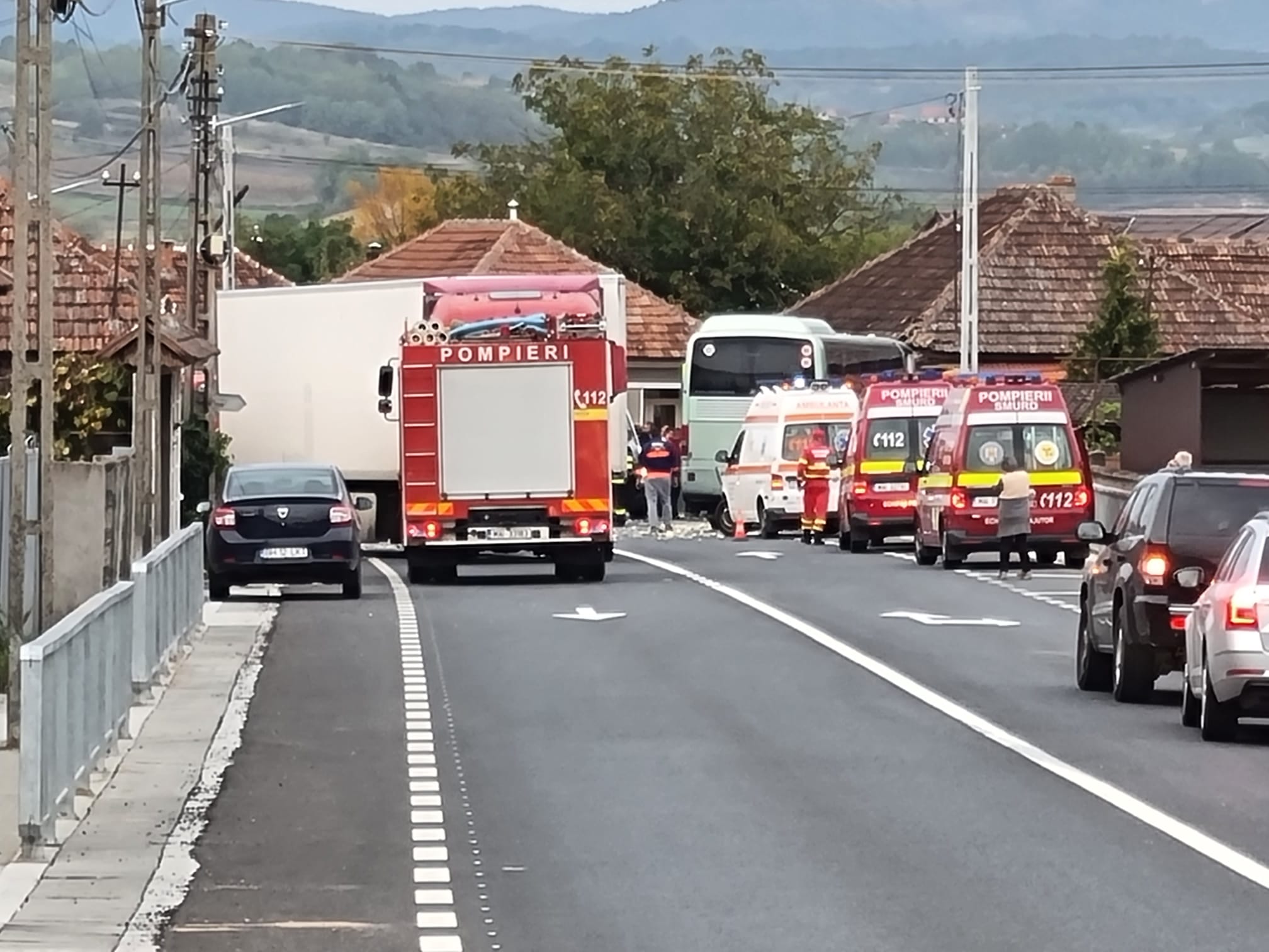 FOTO: Accident DN 76, Dusești 06.10.2021