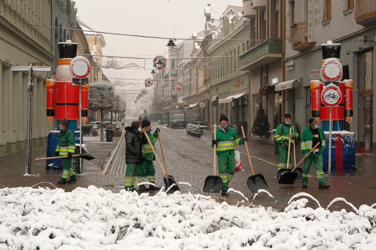 FOTO: Deszăpezire Oradea 9.01.2022