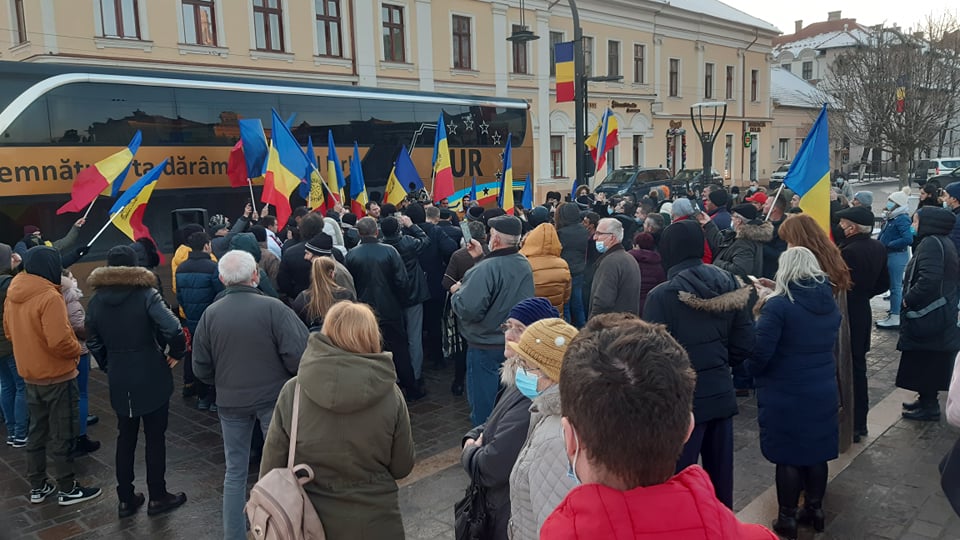 FOTO: George Simion și Caravana AUR, la Oradea 16.01.2022