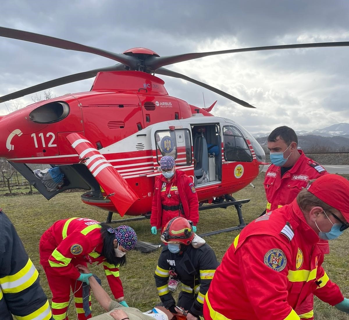 FOTO: Accident Drăgănești 31.01.2022