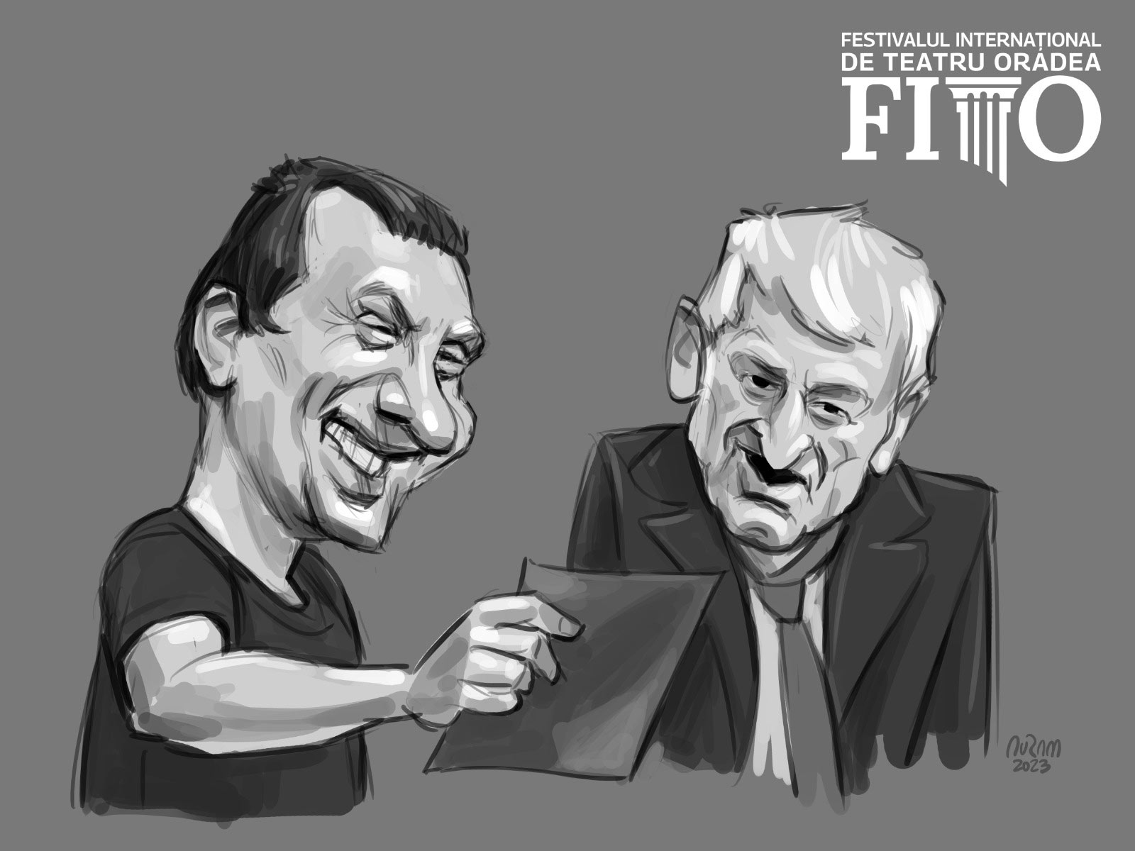 FOTO: Caricaturistul Avram Iancu la FITO 08.06.2023