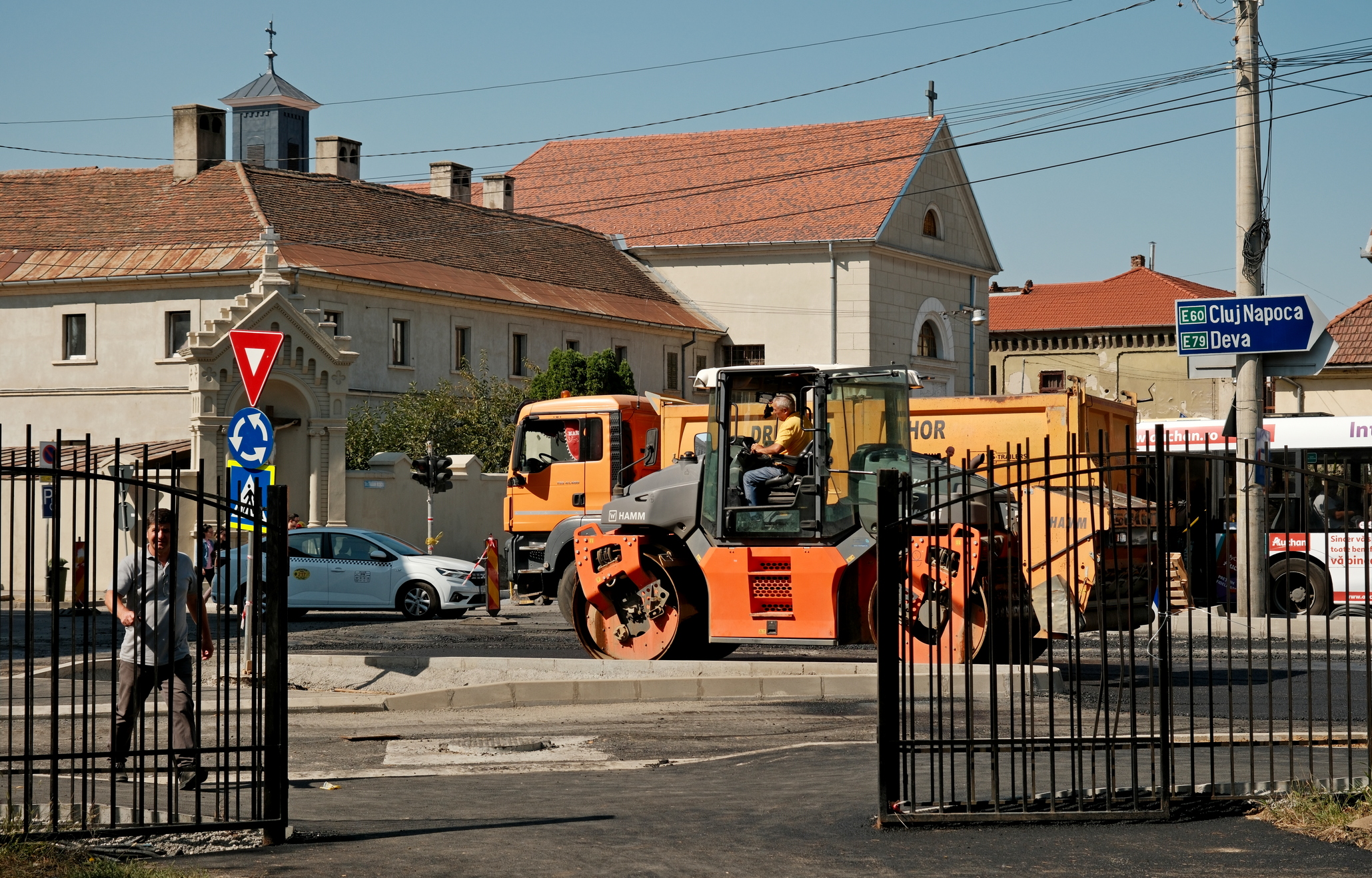 FOTO: Lucrări contra cronometru în centrul Oradiei 08.09.2023