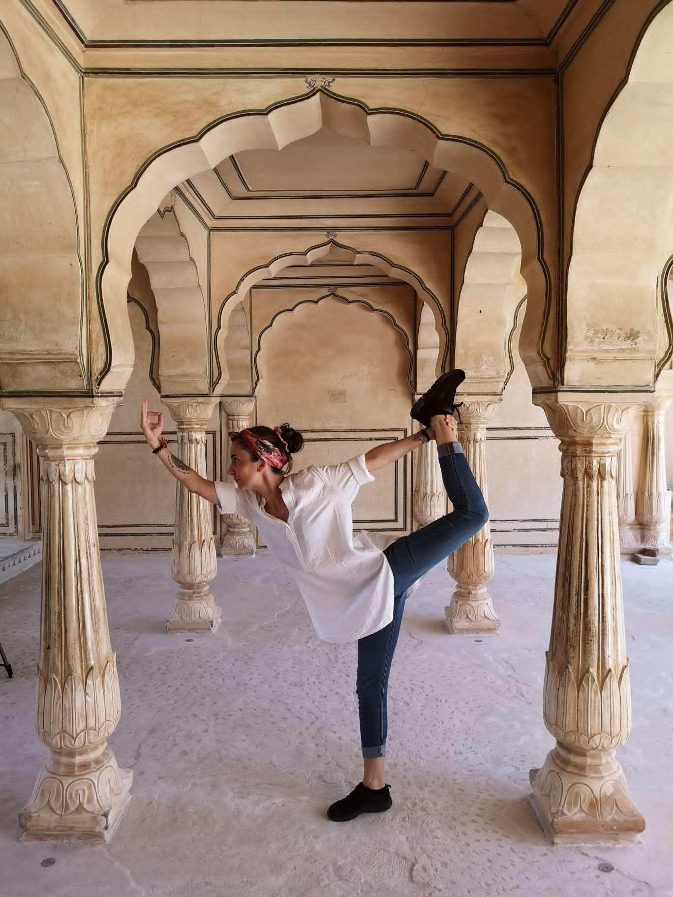 Shiva Pose in Amber Fort, Jaipur -)