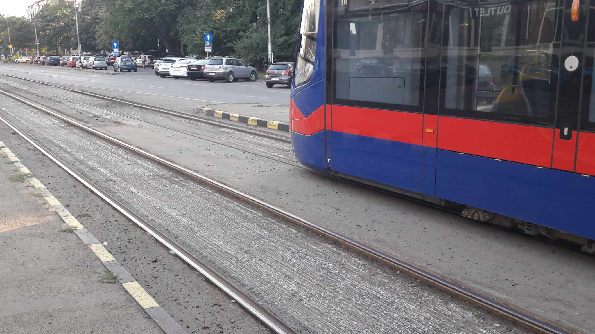 FOTO: Linie de tramvai Olosig - Primăriei  FOTO: Teo Biriș
