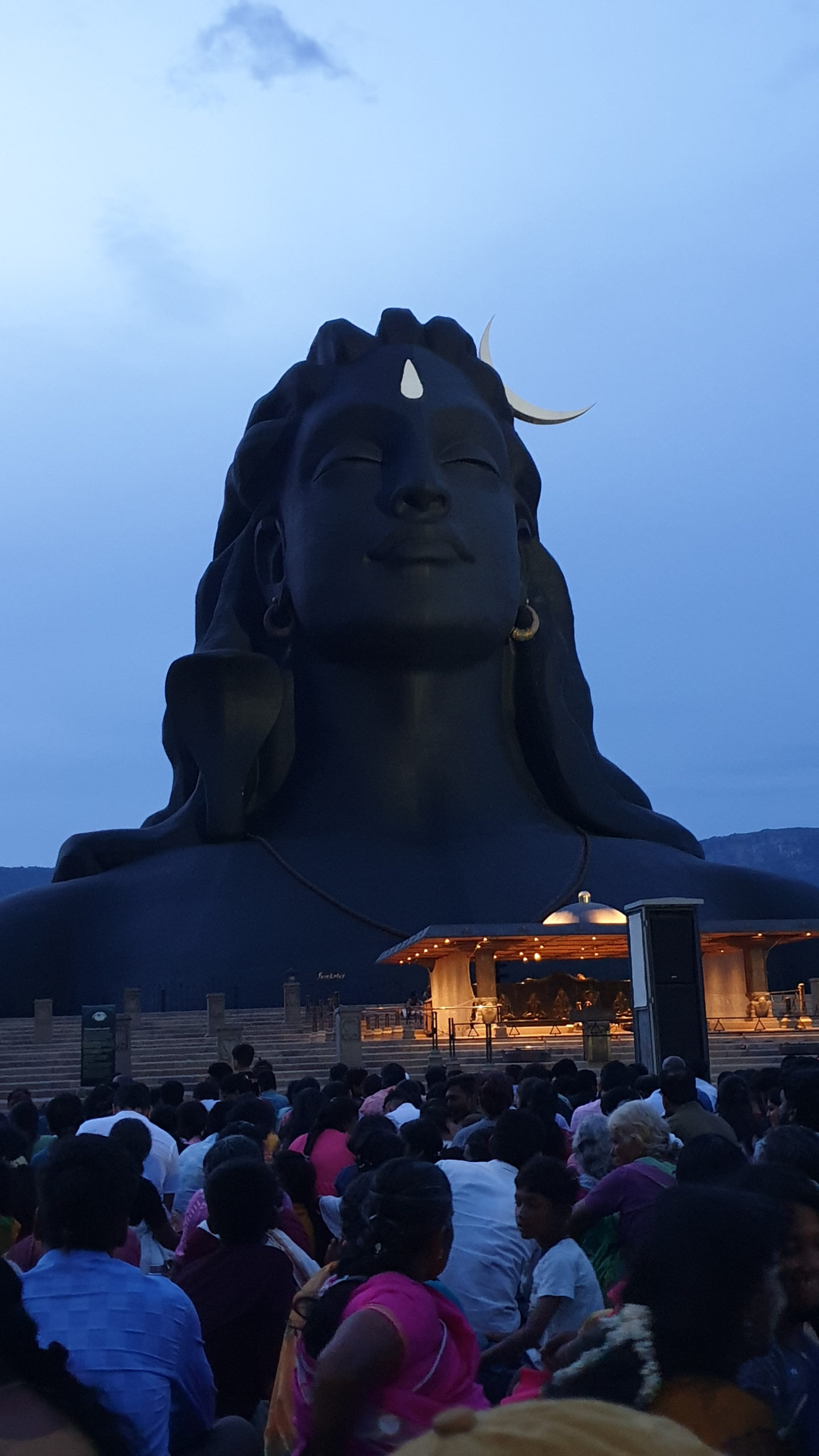 Adiyogi (primul yogin), la Isha Yoga center, Coimbatore