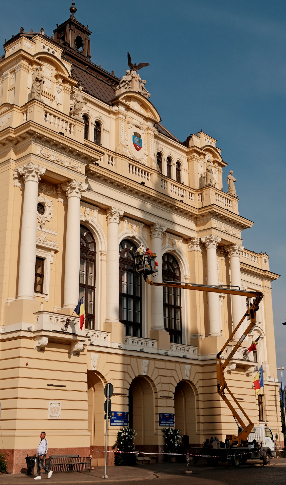 FOTO: Se renovează Primăria Oradea, 04.10.2023, foto: Alexandru Nițescu