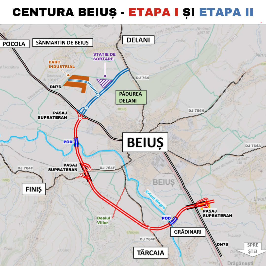 Harta Centura Beiuș