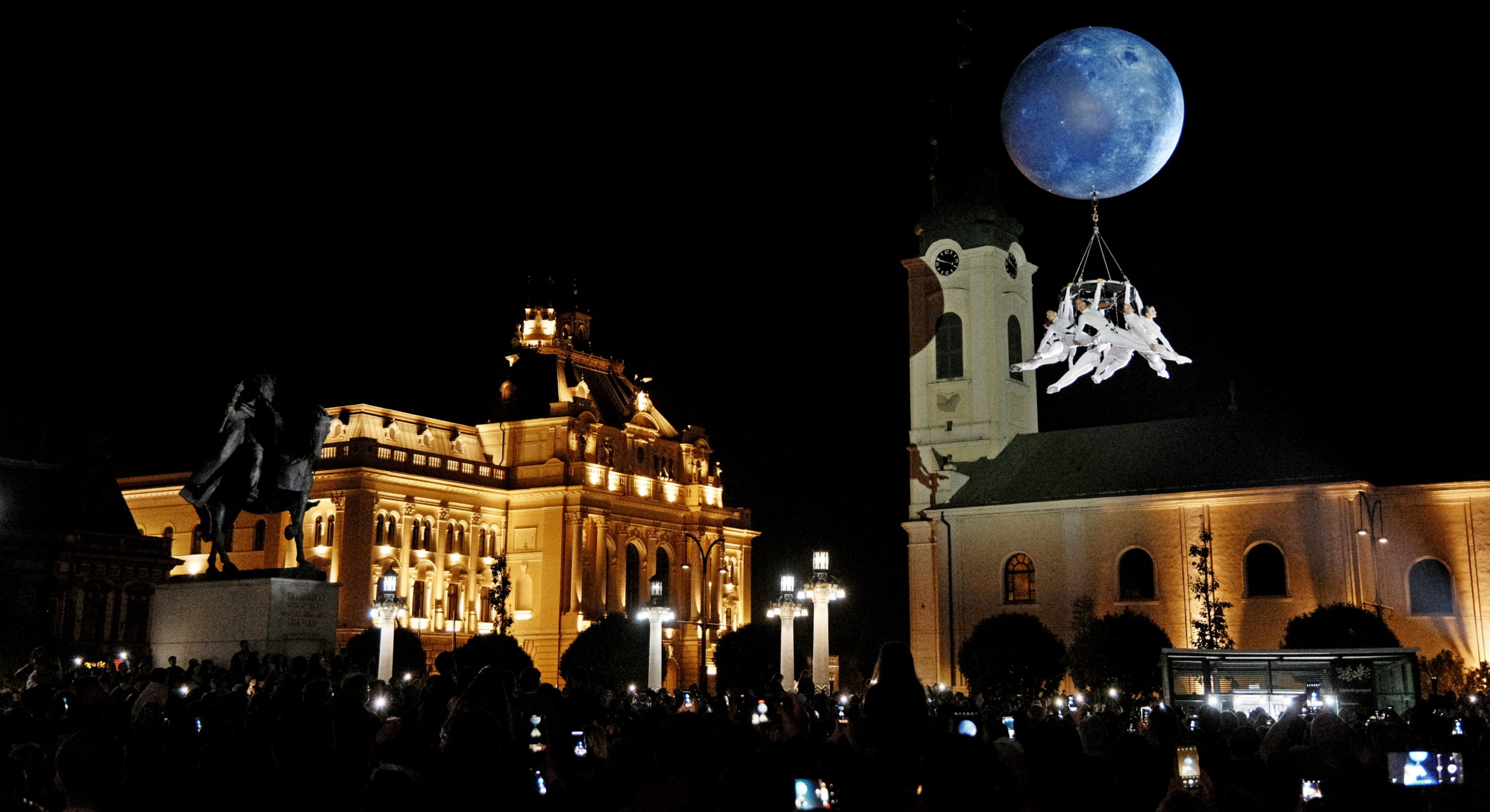 FOTO: Show cu drone și balet în Piața Unirii, 15.10.2023, foto: Alexandru Nițescu