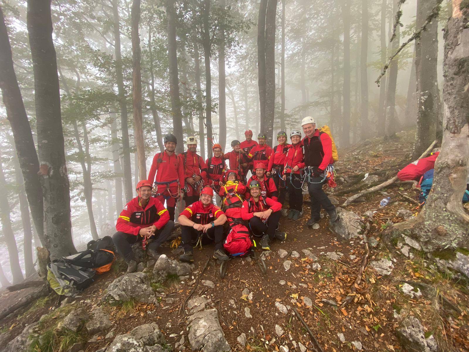 FOTO: Exercițiu de salvare Salvamont, 16.10.2023