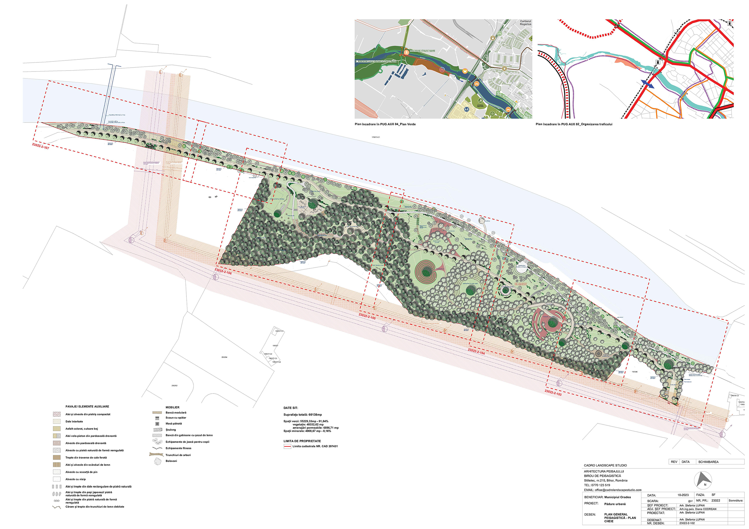 01 PLAN GENERAL PEISAGISTICĂ - PLAN CHEIE