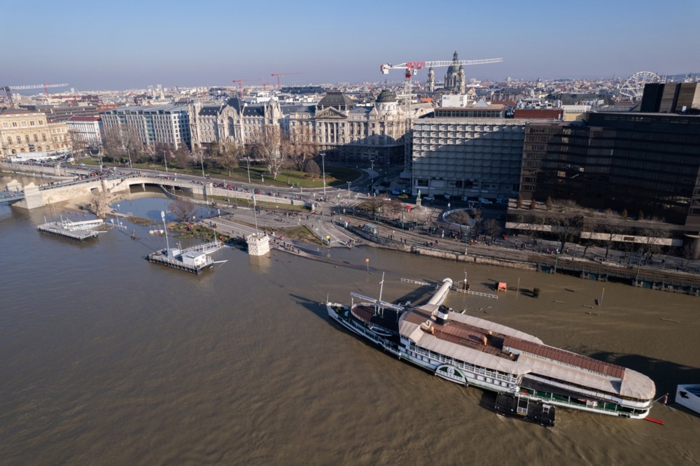 Inundații la Budapesta Foto: EPA