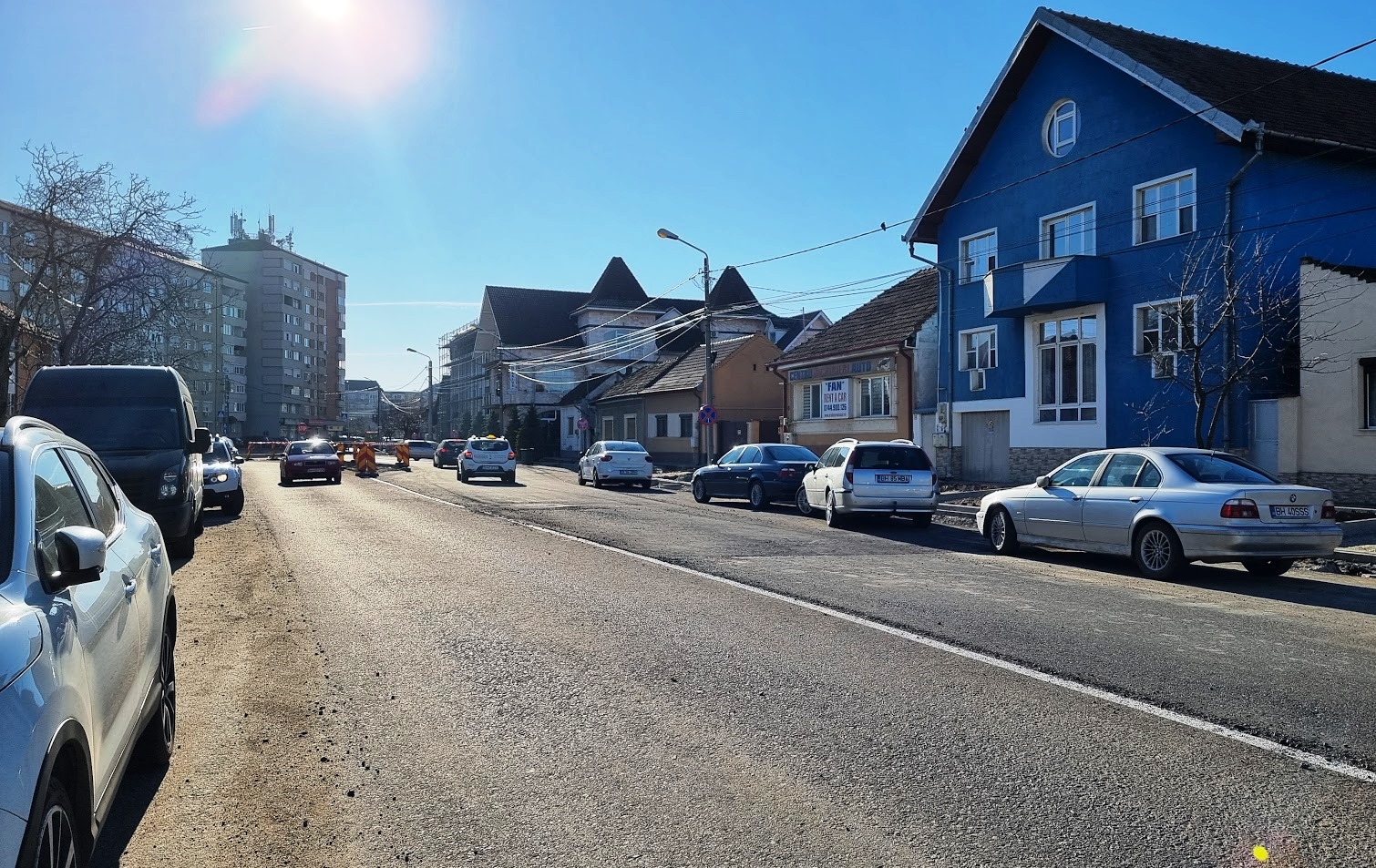 FOTO: A fost reluată circulația pe ambele sensuri de pe strada Meșteșugarilor, 09.11.2023