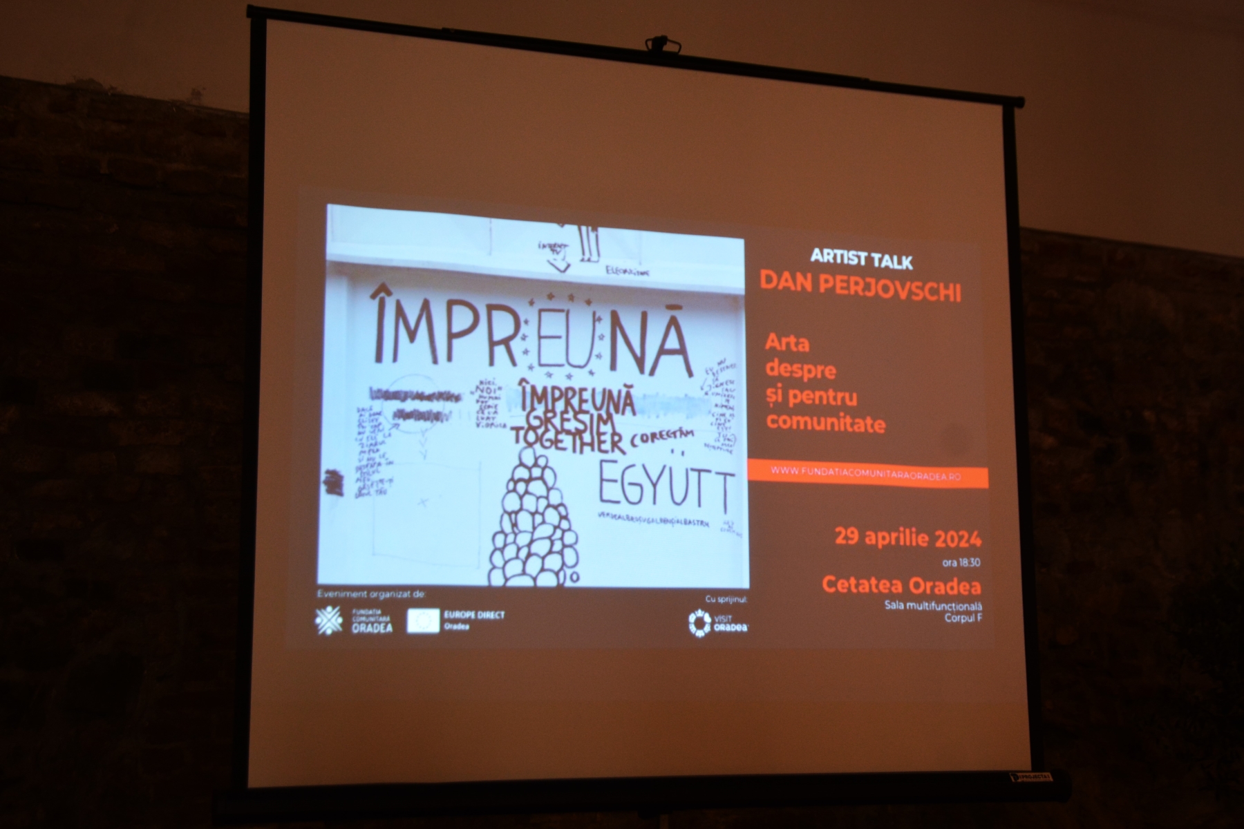 Artist Talk cu Dan Perjovschi la Oradea