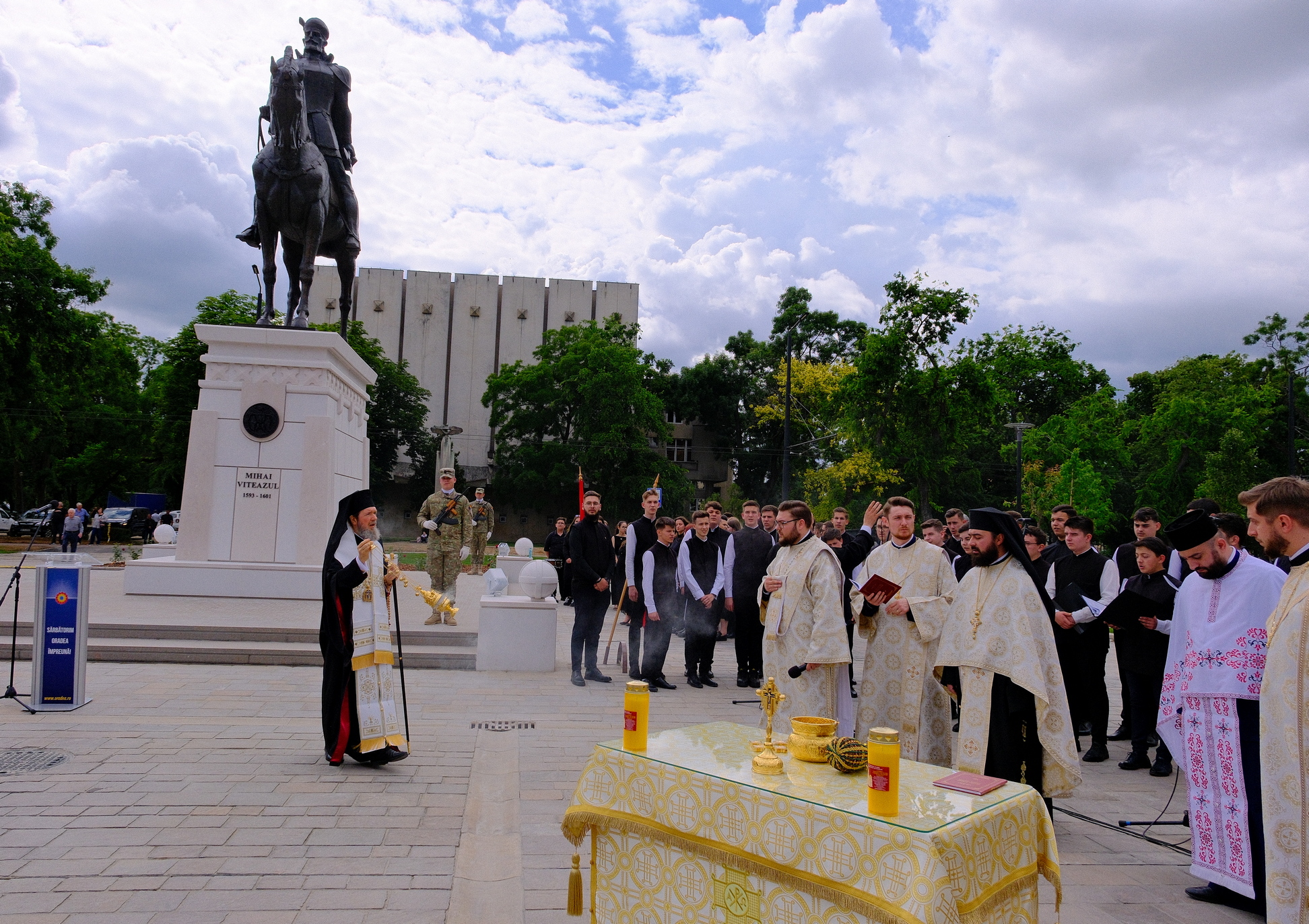 Ceremonia dezvelirii statuii Mihai Viteazul 23.05.2024; Foto: Alexandru Nițescu