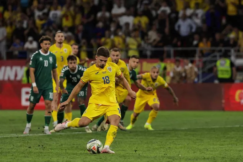 foto: Victorie cu emoţii pentru România, 3-1 cu Lituania, în Liga Naţiunilor, 10.09.2024