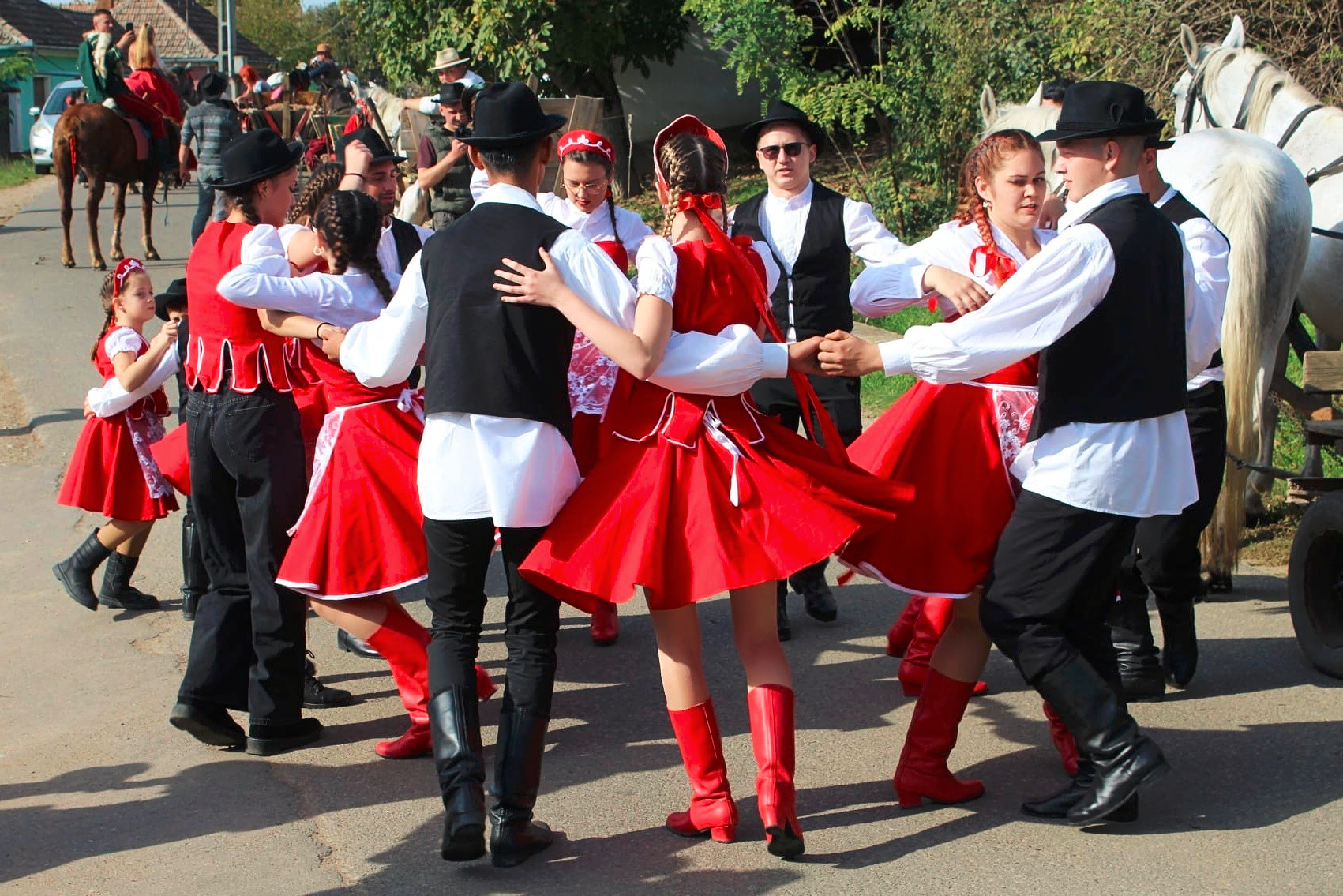 Sărbătorirea recoltei de struguri în Sîntimreu Foto: CCJB