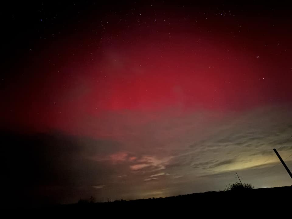 FOTO: Aurora Boreală văzută în Bihor 11.10.2024