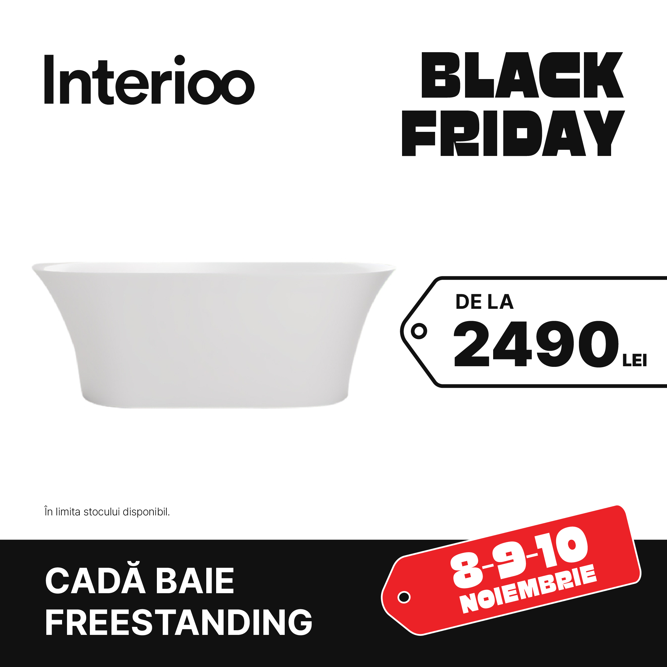 foto: Black Friday la Interioo – cele mai mari reduceri din an pentru casa ta!, 07.11.2024