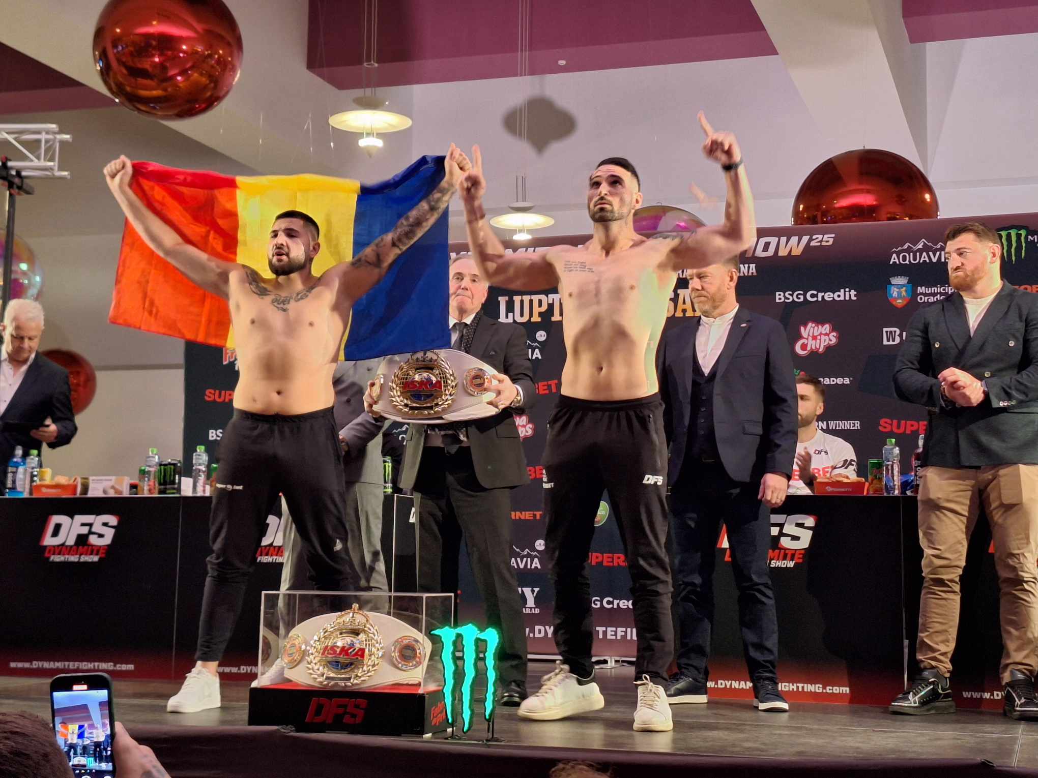 foto: „Muntele Bihorului” vs „Micuțu” se vor duela în ring la Dynamite Fighting Show, 05.12.2024