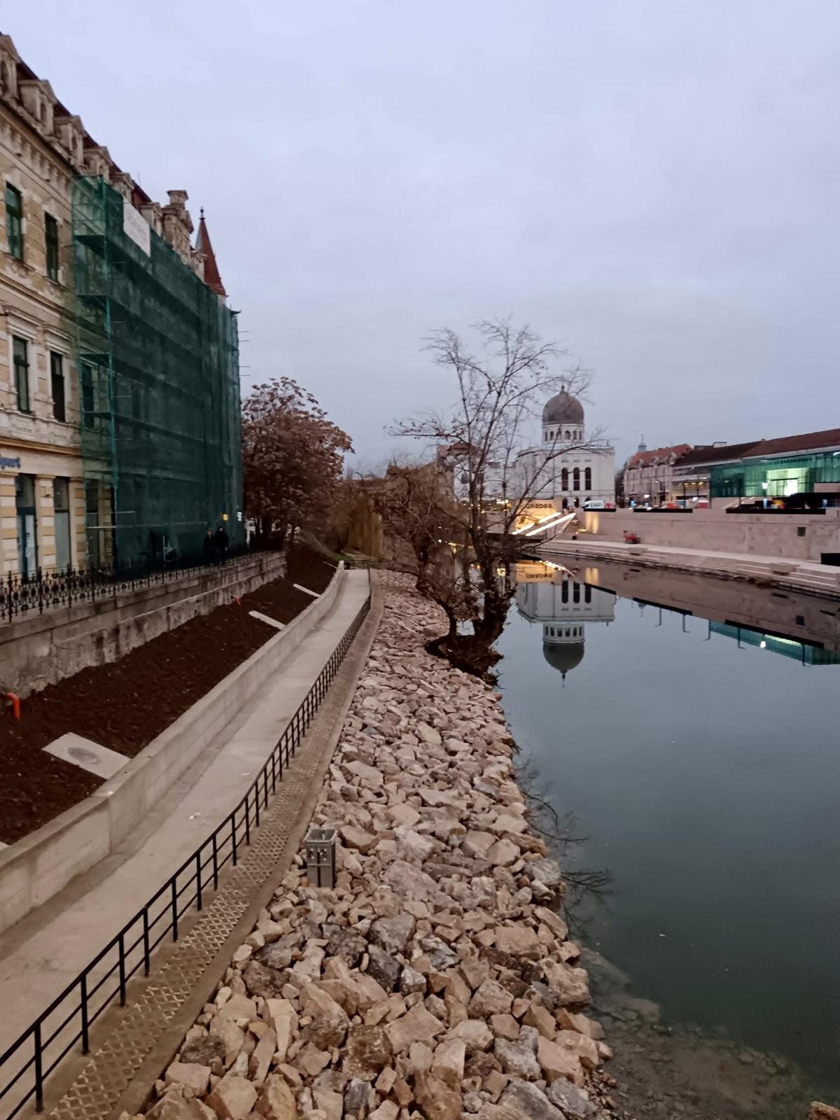 Foto: Promenada de pe malul Crișului Repede 17.12.2024