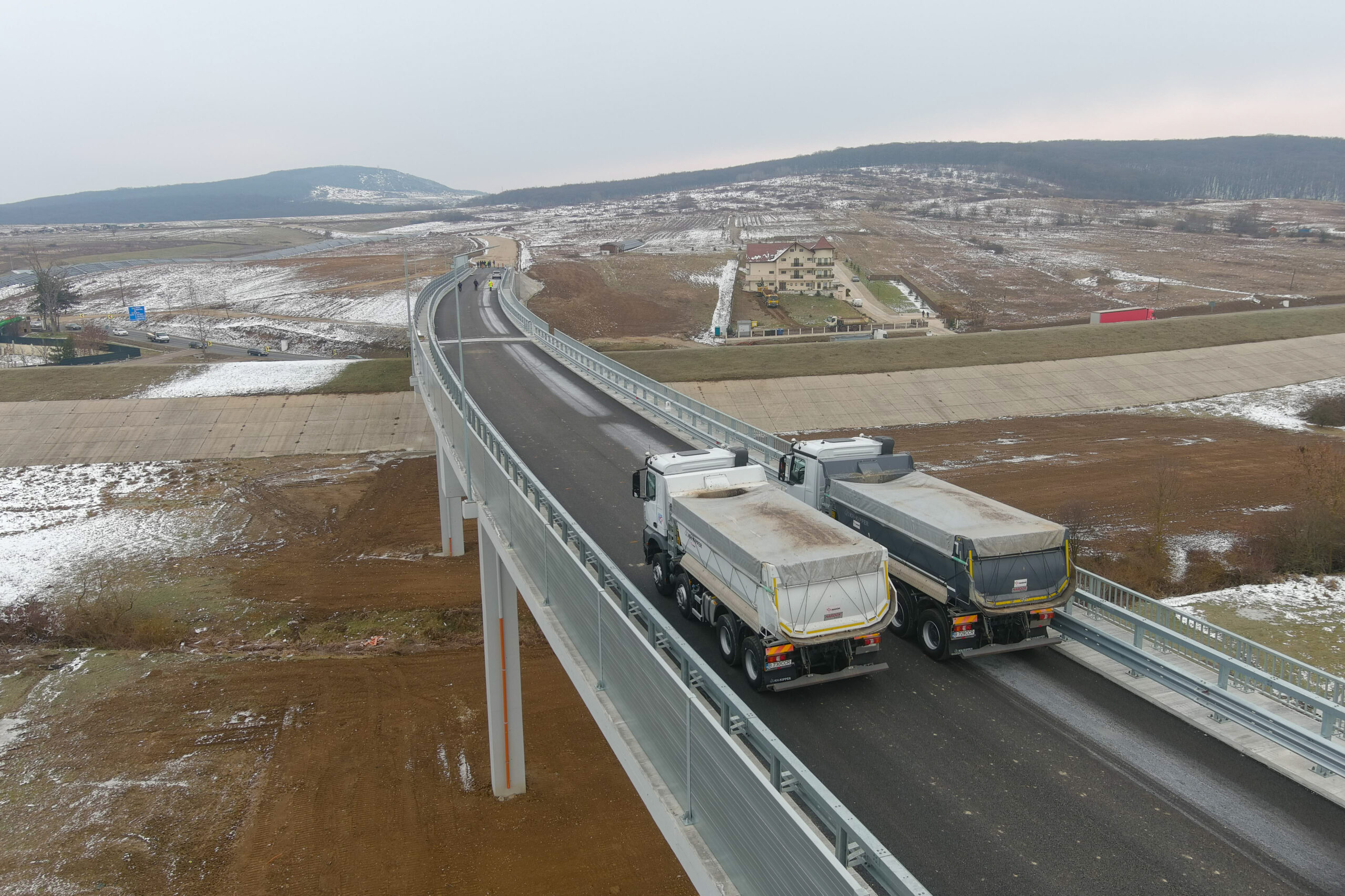 foto: Teste de rezisdență la viaductul din Băile Felix, 15.01.2025